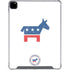 Democrat Donkey iPad Pro 12.9in (2020) Clear Case
